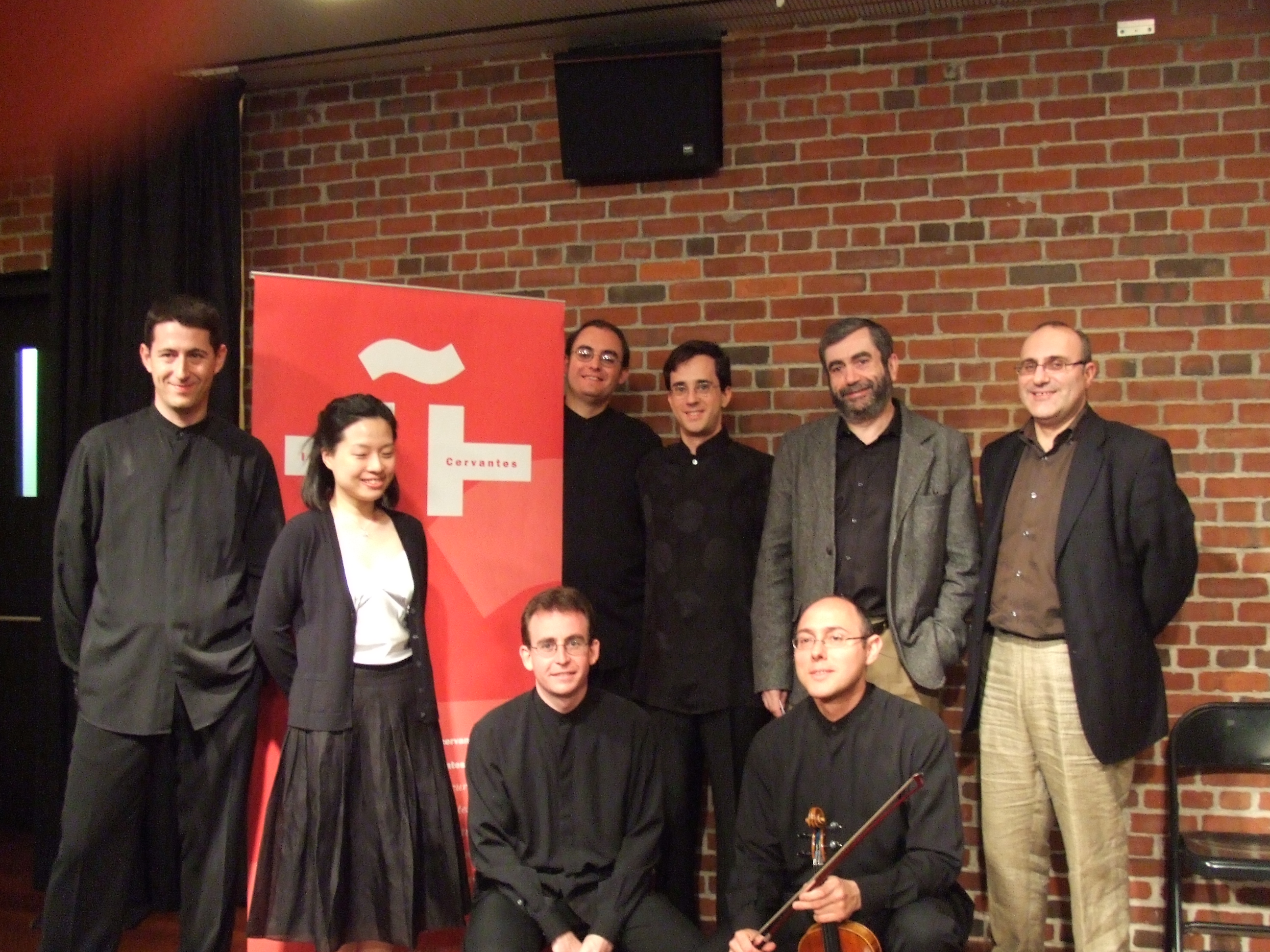 With Hsin-Lin Tsai, Saravasti Quartet and Antonio Muñoz Molina, Instituto Cervantes, New York